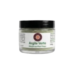 Masque à l'argile verte naturelle 100g pour peaux grasses et acnéiques - Yaqoute Bio