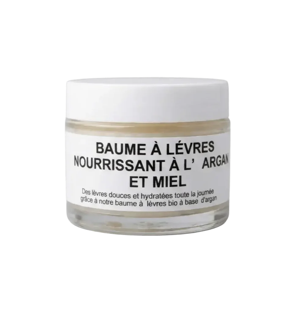 Baume à lèvres nourrissant naturel à l'huile d'argan et miel 13g