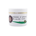 Crème visage naturelle à l'huile d'argan et aloe vera 60ml pour hydratation et réparation - Yaqoute Bio