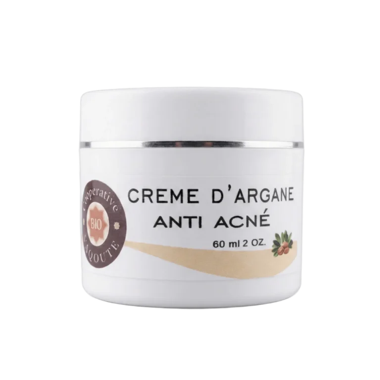 Crème visage anti-acné naturelle à l'huile d'argane 60ml pour peaux à imperfections - Yaqoute Bio