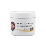 Crème visage naturelle à l'huile d'argan et essence de citron 60ml pour un teint net - Yaqoute Bio