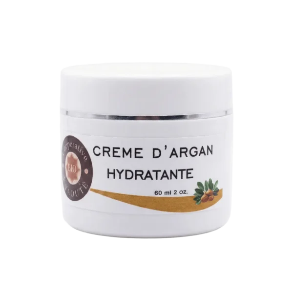 Crème visage hydratante naturelle à l'huile d'argan 60ml pour une peau souple - Yaqoute Bio