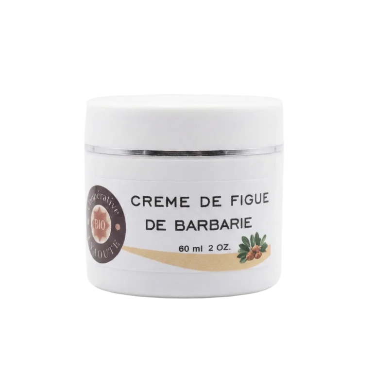 Crème visage naturelle à l'huile de figue de barbarie 60ml soin anti-âge et éclat