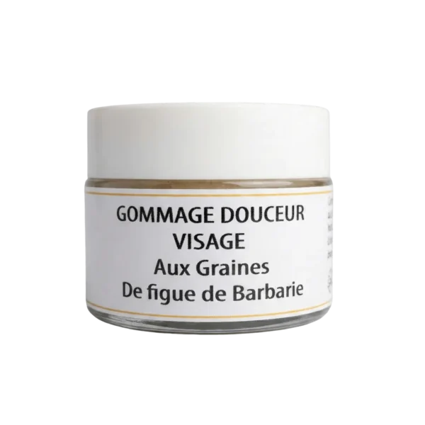 Gommage visage naturel aux graines de figue de barbarie et huile d'argan 60g - Yaqoute Bio