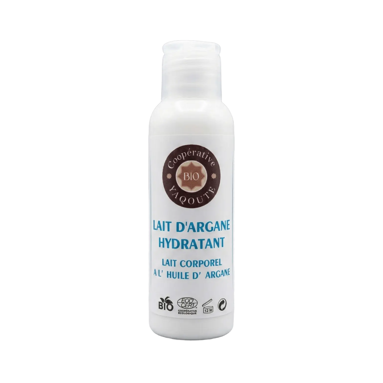 Lait Corporel Hydratant à l'Huile d'Argane - 100ml Lait corporel hydratant naturel à l'huile d'argane 100ml pour une peau souple - Yaqoute Bio