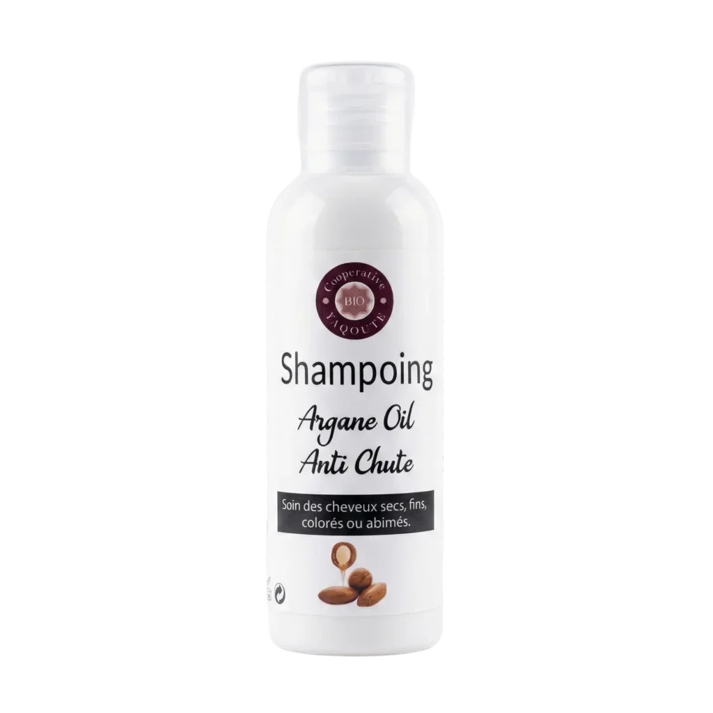 Shampoing anti-chute naturel à l'huile d'argane pour cheveux secs, fins et colorés 100ml - Yaqoute Bio