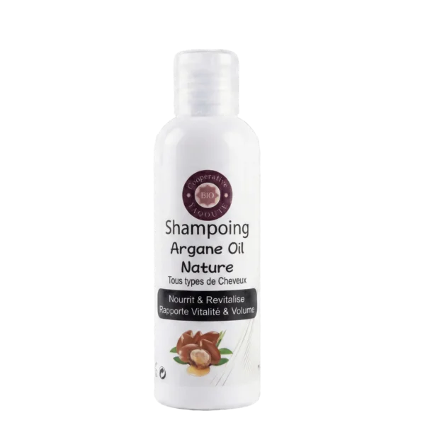 Shampoing naturel à l'huile d'argan pour tous types de cheveux 100ml - Yaqoute Bio